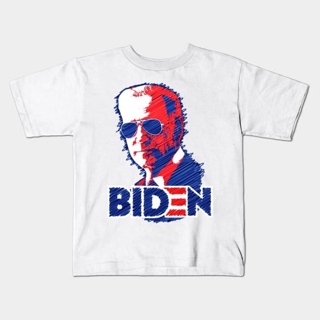 Joe Biden Aviator sunglasses Kids T-Shirt by XVIsupplies